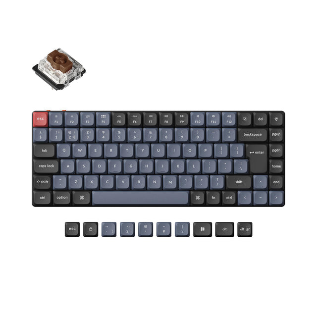 Colección de diseño ISO del teclado mecánico inalámbrico Keychron K3 Pro QMK/VIA