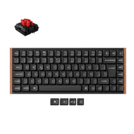 Keychron K3 Ultra 8K Wireless Custom Mechanical Keyboard ISO Layout Collection - Fully Assembled Balck / ES-ISO / Keychron Milk POM Red