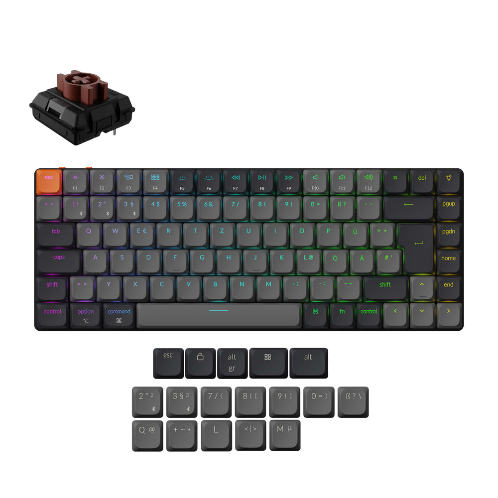 Teclado Mecánico Inalámbrico Keychron K3 QMK (Distribución ISO) - Versión 3