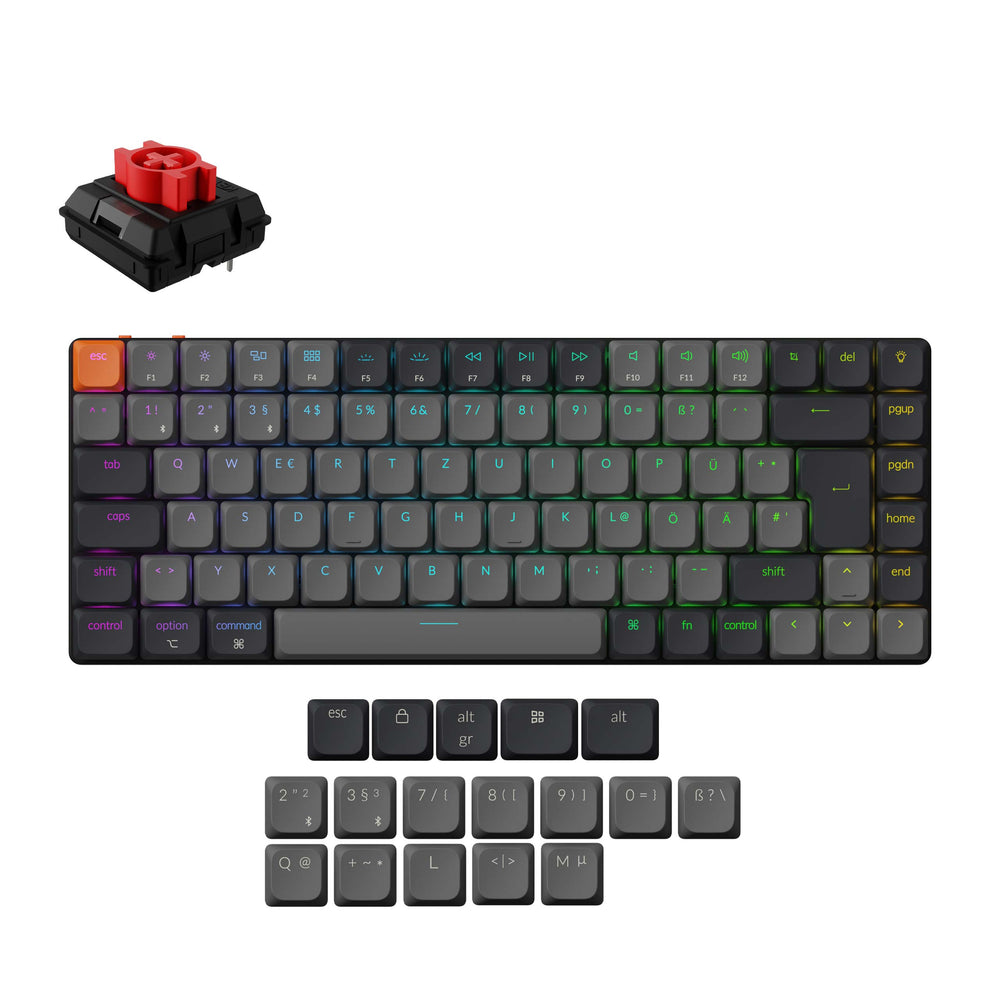 Teclado Mecánico Inalámbrico Keychron K3 QMK (Distribución ISO) - Versión 3