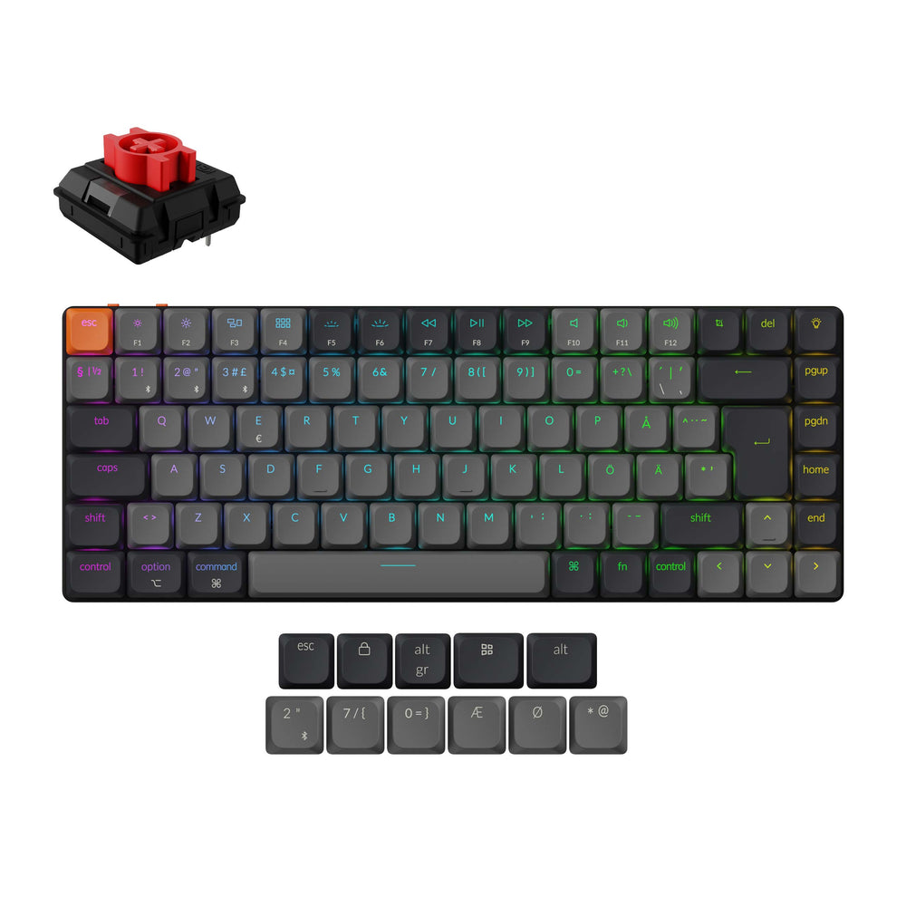 Teclado Mecánico Inalámbrico Keychron K3 QMK (Distribución ISO) - Versión 3