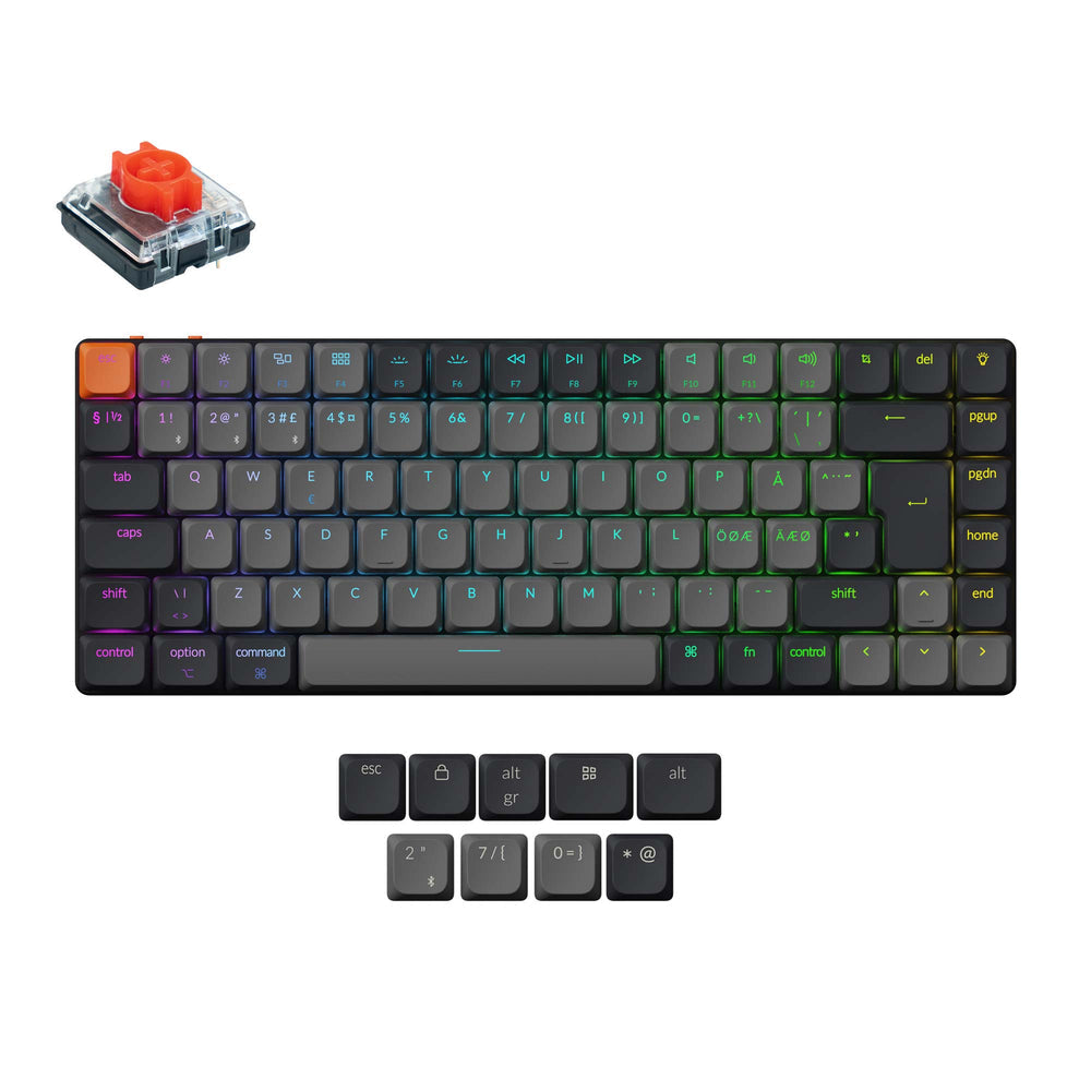 Teclado Mecánico Inalámbrico Keychron K3 QMK (Distribución ISO) - Versión 3