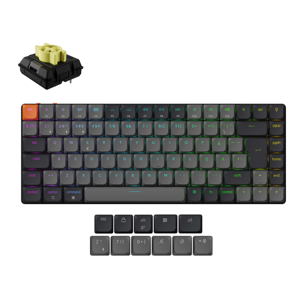 Teclado Mecánico Inalámbrico Keychron K3 QMK (Distribución ISO) - Versión 3