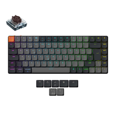 Teclado Mecánico Inalámbrico Keychron K3 QMK (Distribución ISO) - Versión 3