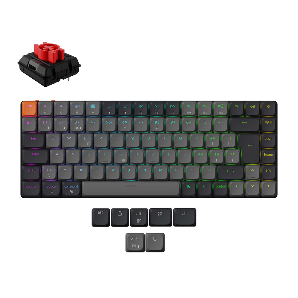 Teclado Mecánico Inalámbrico Keychron K3 QMK (Distribución ISO) - Versión 3