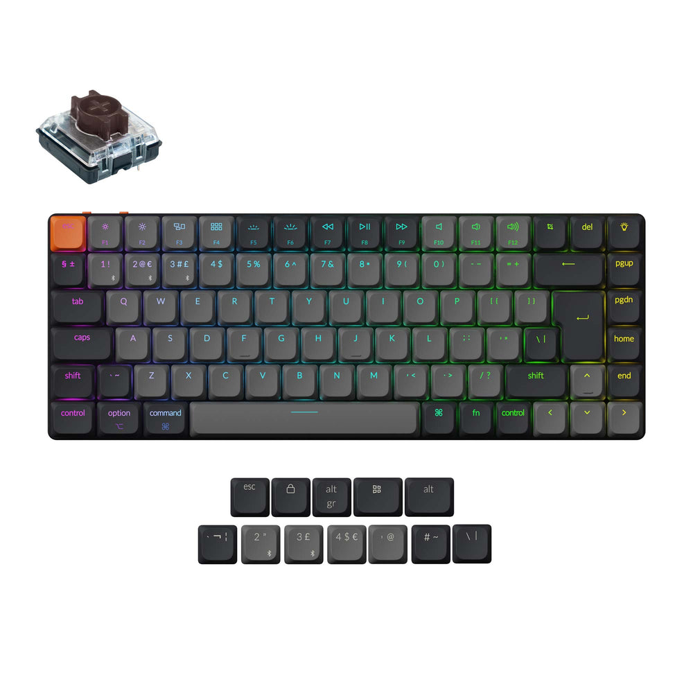 Teclado Mecánico Inalámbrico Keychron K3 QMK (Distribución ISO) - Versión 3