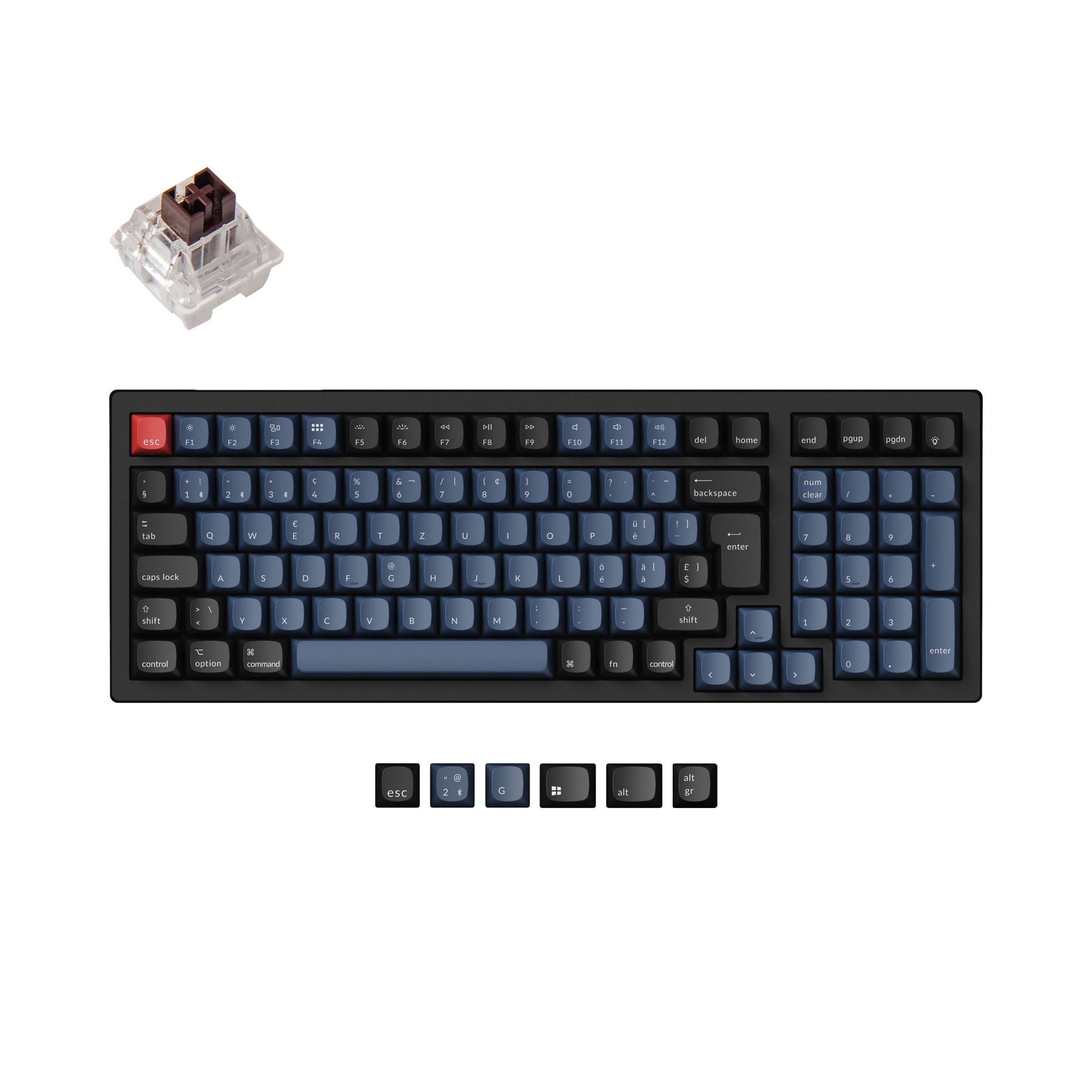 Es Iso Layout Keychron K4 Pro QMK/VIA Wireless Mechanical Keyboard ISO Layout Collec