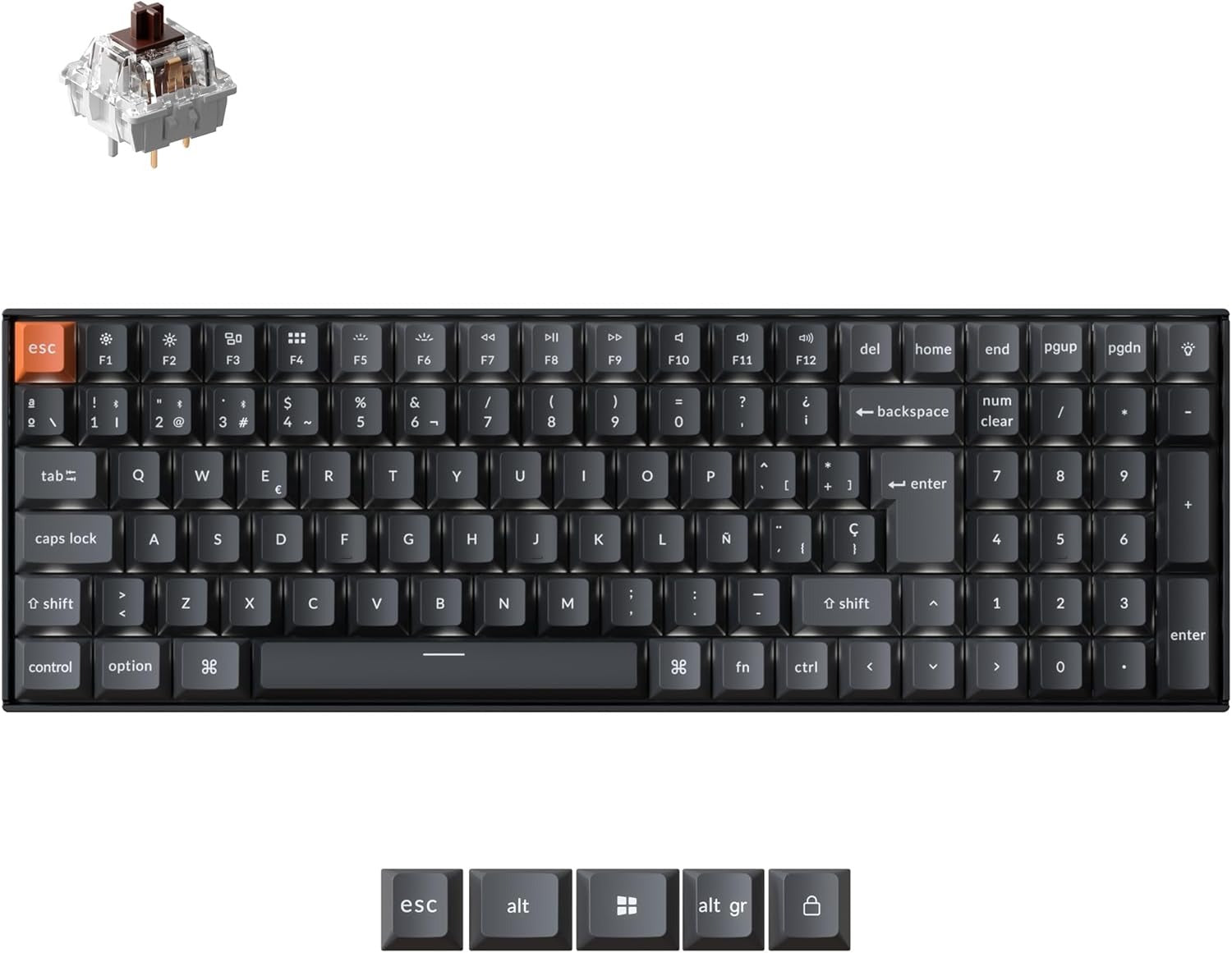 Keychron K4 QMK Wireless Mechanical Keyboard ISO Layout Collection (Version 3)