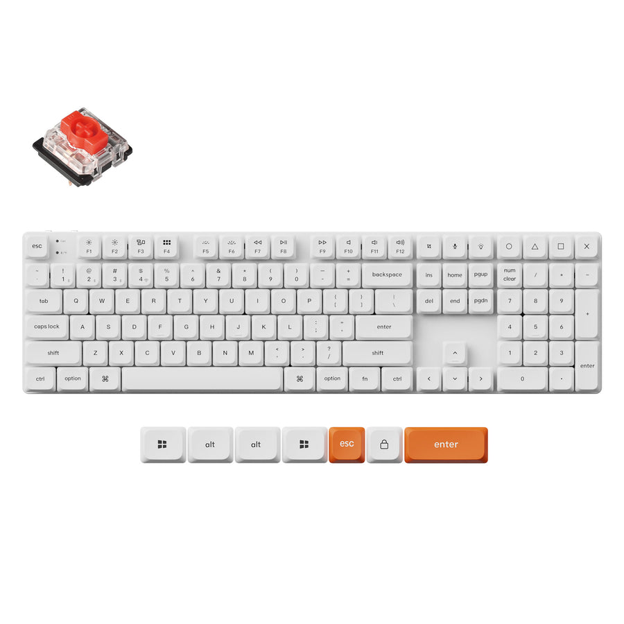 Teclado mecánico personalizado inalámbrico Keychron K5 Max QMK/VIA (teclado ANSI de EE. UU.)