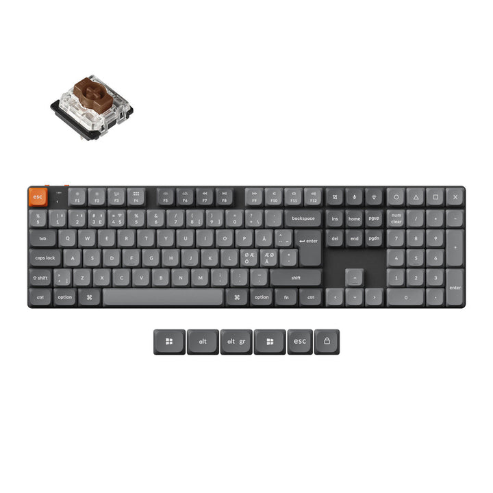 Teclado Mecánico Personalizado Inalámbrico Keychron K5 Max QMK Colección de Distribución ISO