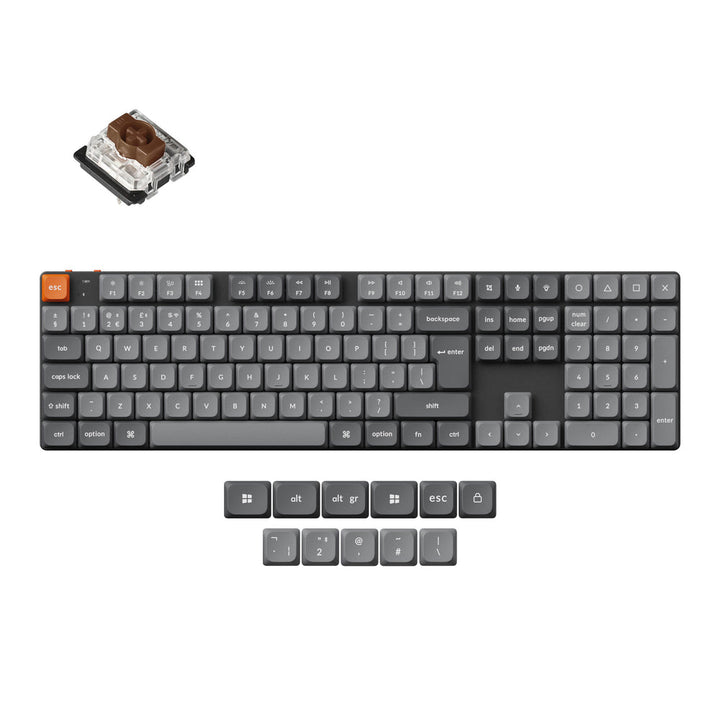 Teclado Mecánico Personalizado Inalámbrico Keychron K5 Max QMK Colección de Distribución ISO