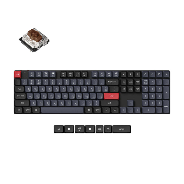 Teclado Mecánico Personalizado Inalámbrico Keychron K5 Pro QMK/VIA (Distribución Rusa RU)