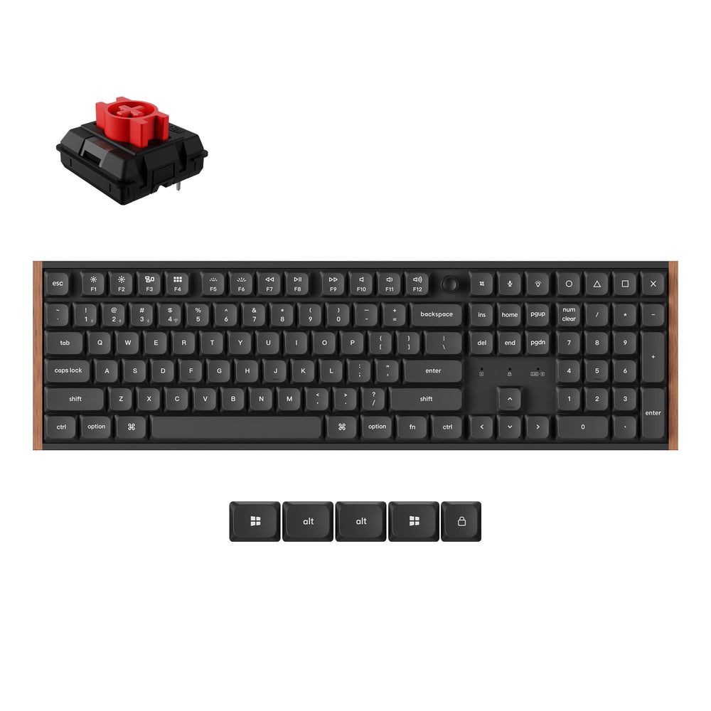Teclado Mecánico Personalizado Inalámbrico Keychron K5 Ultra 8K con Distribución ANSI US