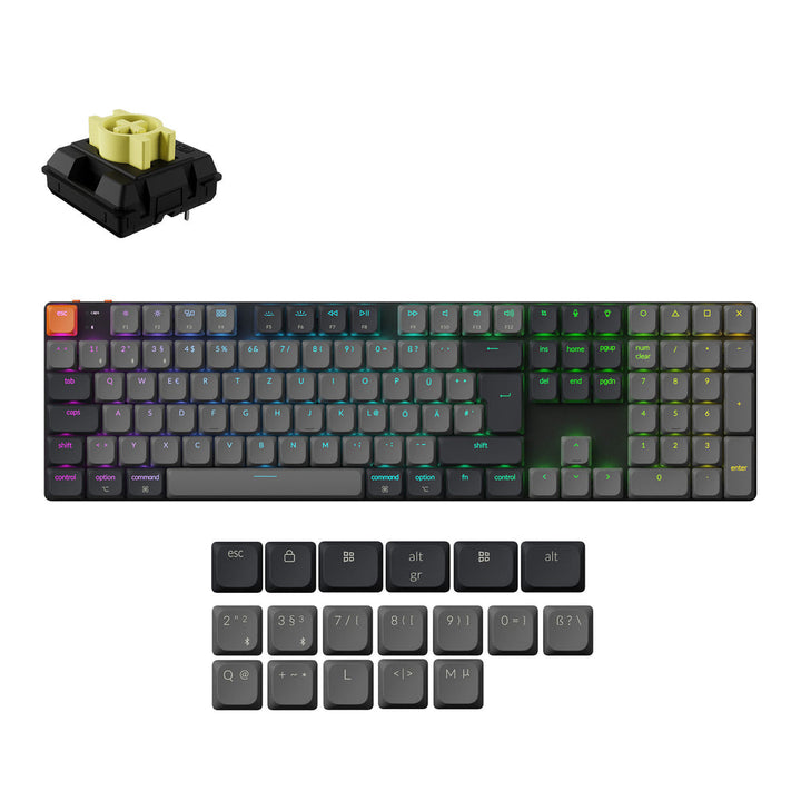 Teclado Mecánico Inalámbrico Keychron K5 QMK (Distribución ISO) - Versión 2