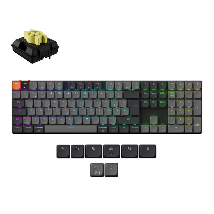 Teclado Mecánico Inalámbrico Keychron K5 QMK (Distribución ISO) - Versión 2