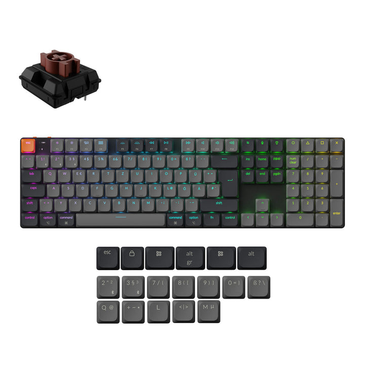 Teclado Mecánico Inalámbrico Keychron K5 QMK (Distribución ISO) - Versión 2