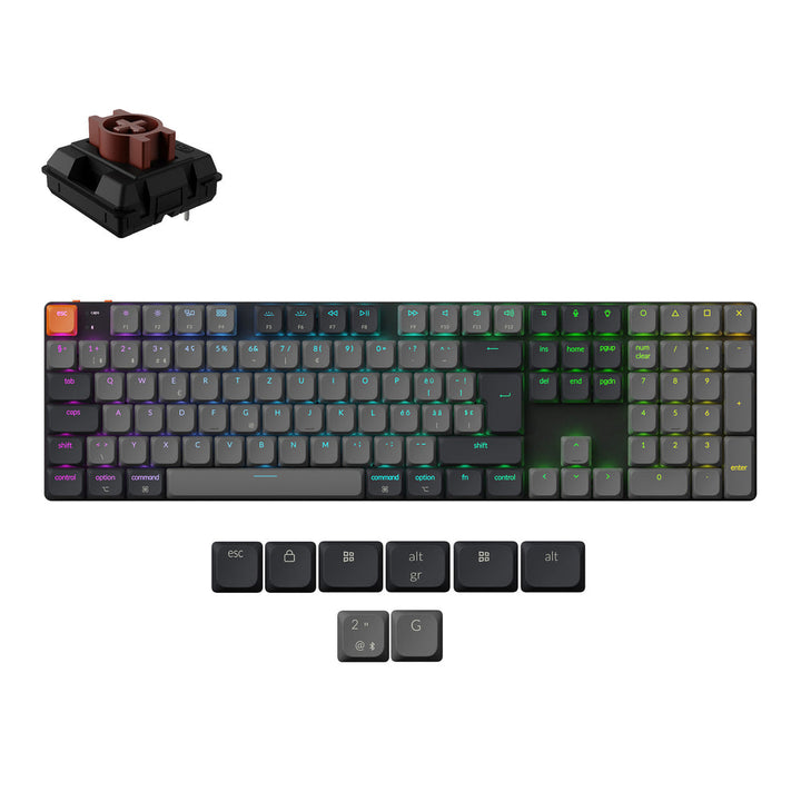 Teclado Mecánico Inalámbrico Keychron K5 QMK (Distribución ISO) - Versión 2