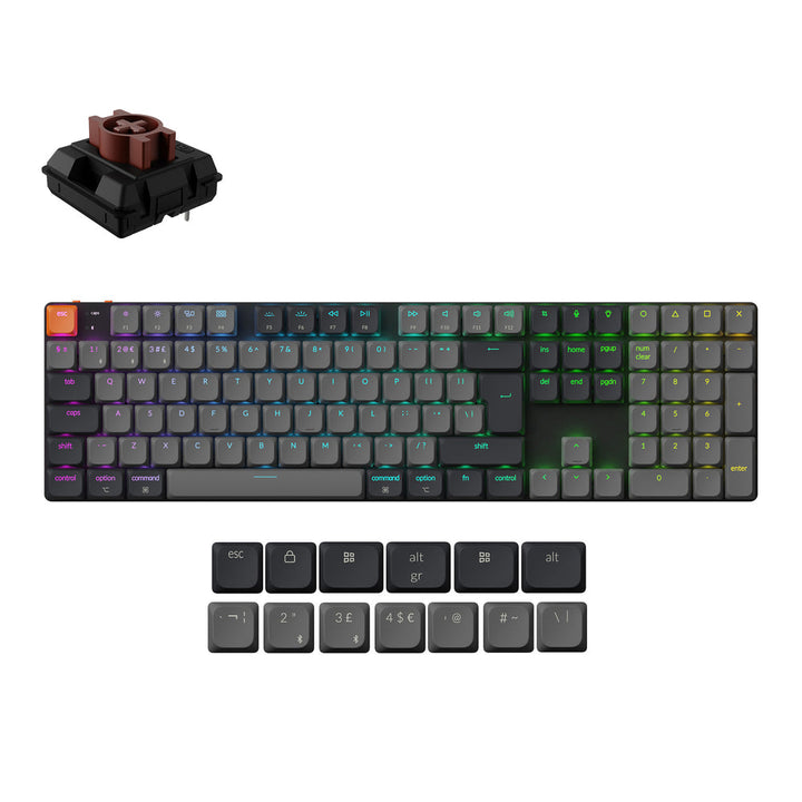 Teclado Mecánico Inalámbrico Keychron K5 QMK (Distribución ISO) - Versión 2