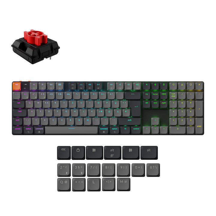 Teclado Mecánico Inalámbrico Keychron K5 QMK (Distribución ISO) - Versión 2