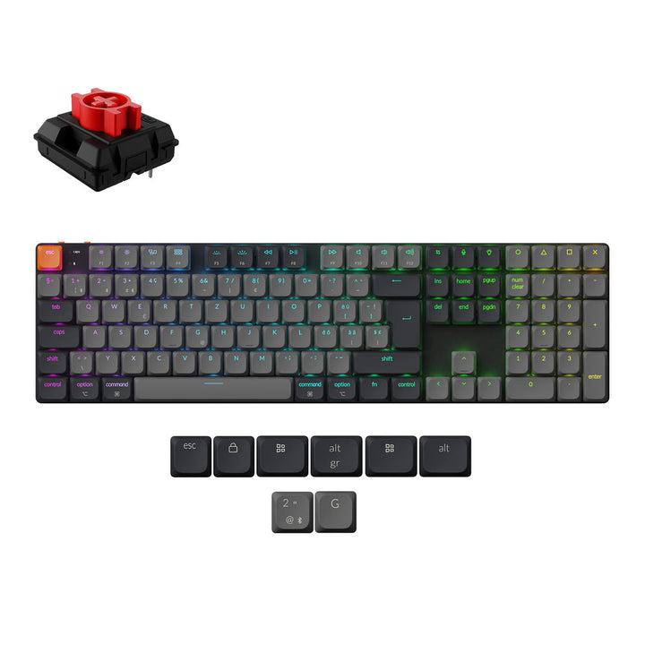 Teclado Mecánico Inalámbrico Keychron K5 QMK (Distribución ISO) - Versión 2