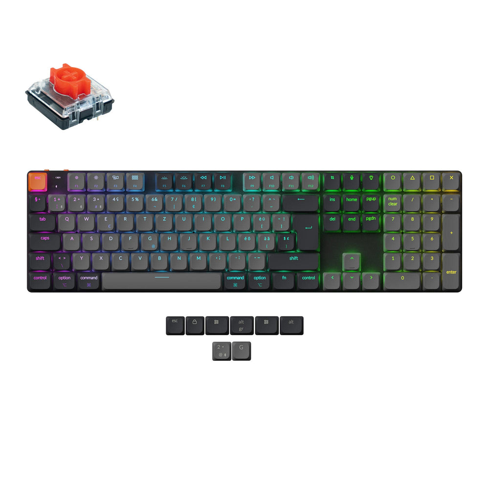 Teclado Mecánico Inalámbrico Keychron K5 QMK (Distribución ISO) - Versión 2