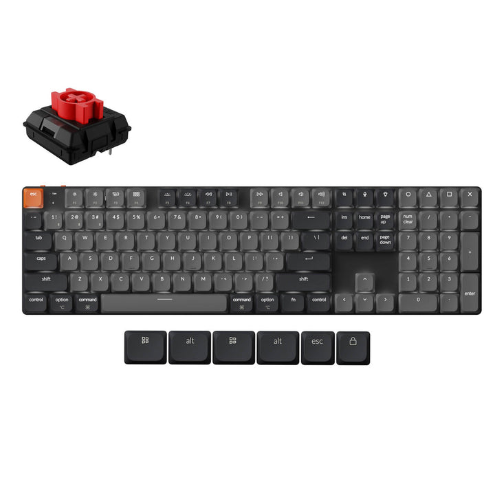 Teclado mecánico inalámbrico Keychron K5 QMK (Versión 2) (Distribución US ANSI)
