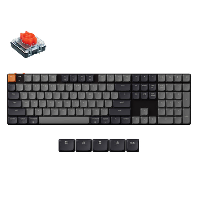 Teclado Mecánico Inalámbrico Keychron K5 QMK (Versión 2) (Distribución ANSI de EE. UU.)