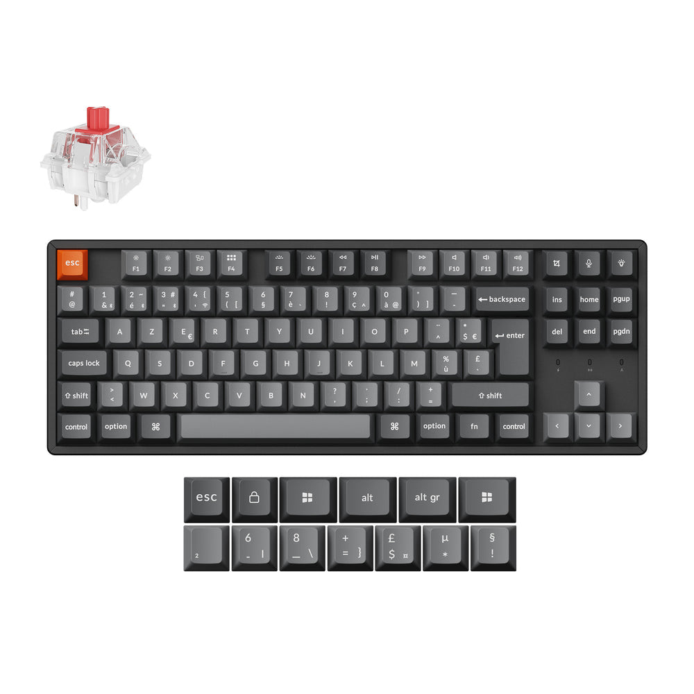 Keychron K8 Max QMK Wireless Mechanical Keyboard ISO Layout Collection