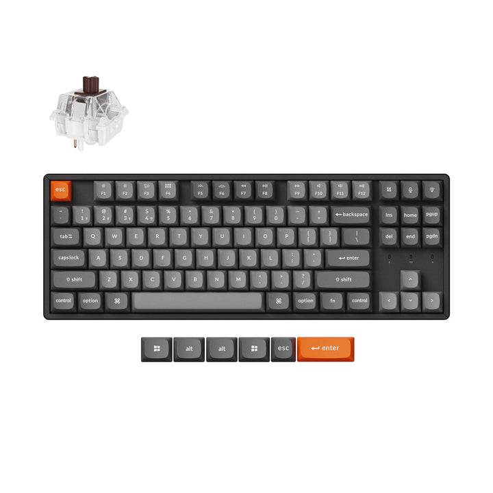 Teclado Mecánico Inalámbrico Keychron K8 Max QMK (Distribución ANSI EE. UU.)