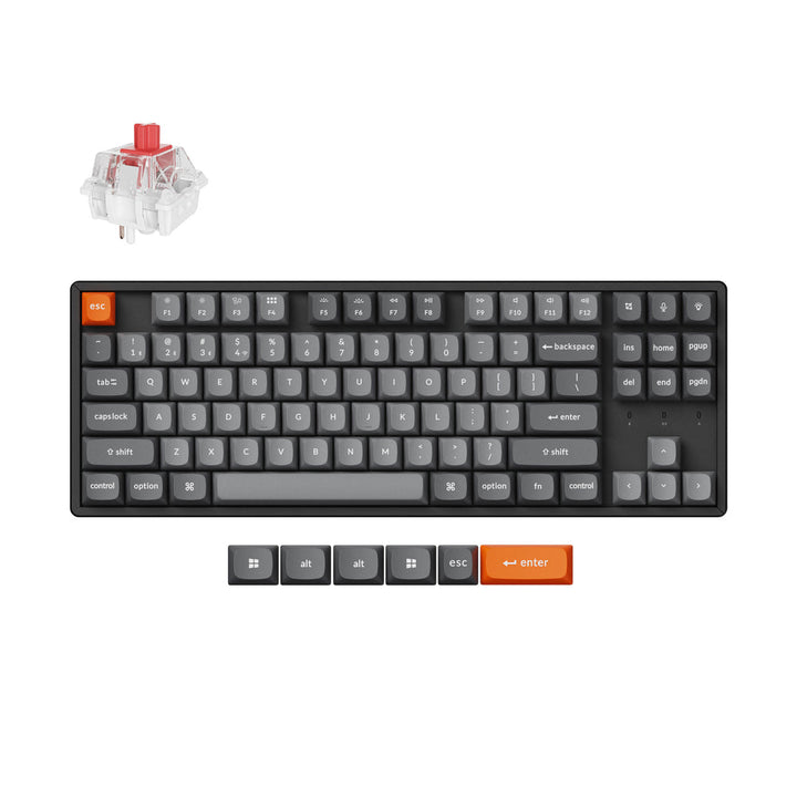Teclado Mecánico Inalámbrico Keychron K8 Max QMK (Distribución ANSI EE. UU.)