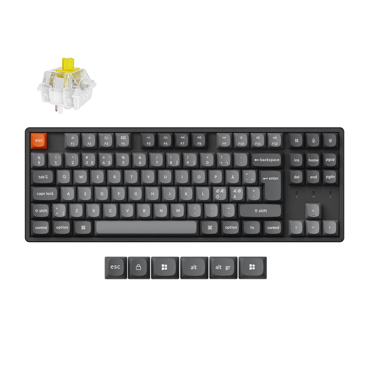 Teclado mecánico inalámbrico Keychron K8 Max QMK colección con distribución ISO