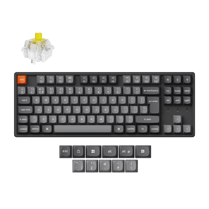 Teclado mecánico inalámbrico Keychron K8 Max QMK colección con distribución ISO