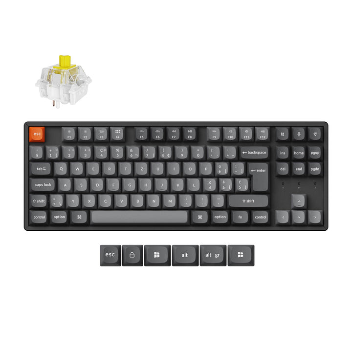 Teclado mecánico inalámbrico Keychron K8 Max QMK colección con distribución ISO