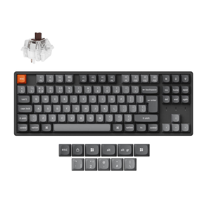 Teclado mecánico inalámbrico Keychron K8 Max QMK colección con distribución ISO