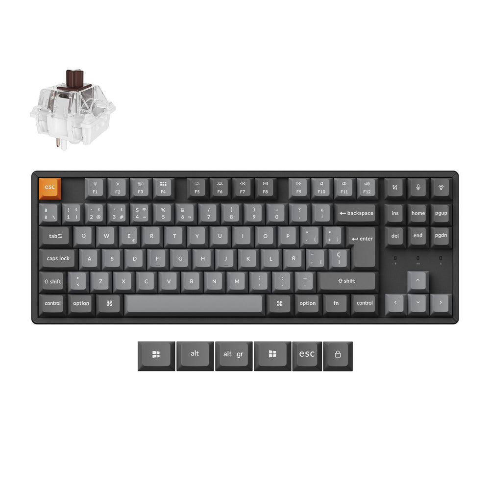Teclado Mecánico Inalámbrico Keychron K2 Max QMK Colección de Distribución ISO