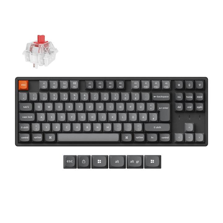 Teclado mecánico inalámbrico Keychron K8 Max QMK colección con distribución ISO