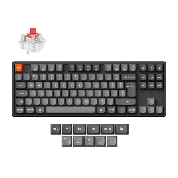 Teclado mecánico inalámbrico Keychron K8 Max QMK colección con distribución ISO