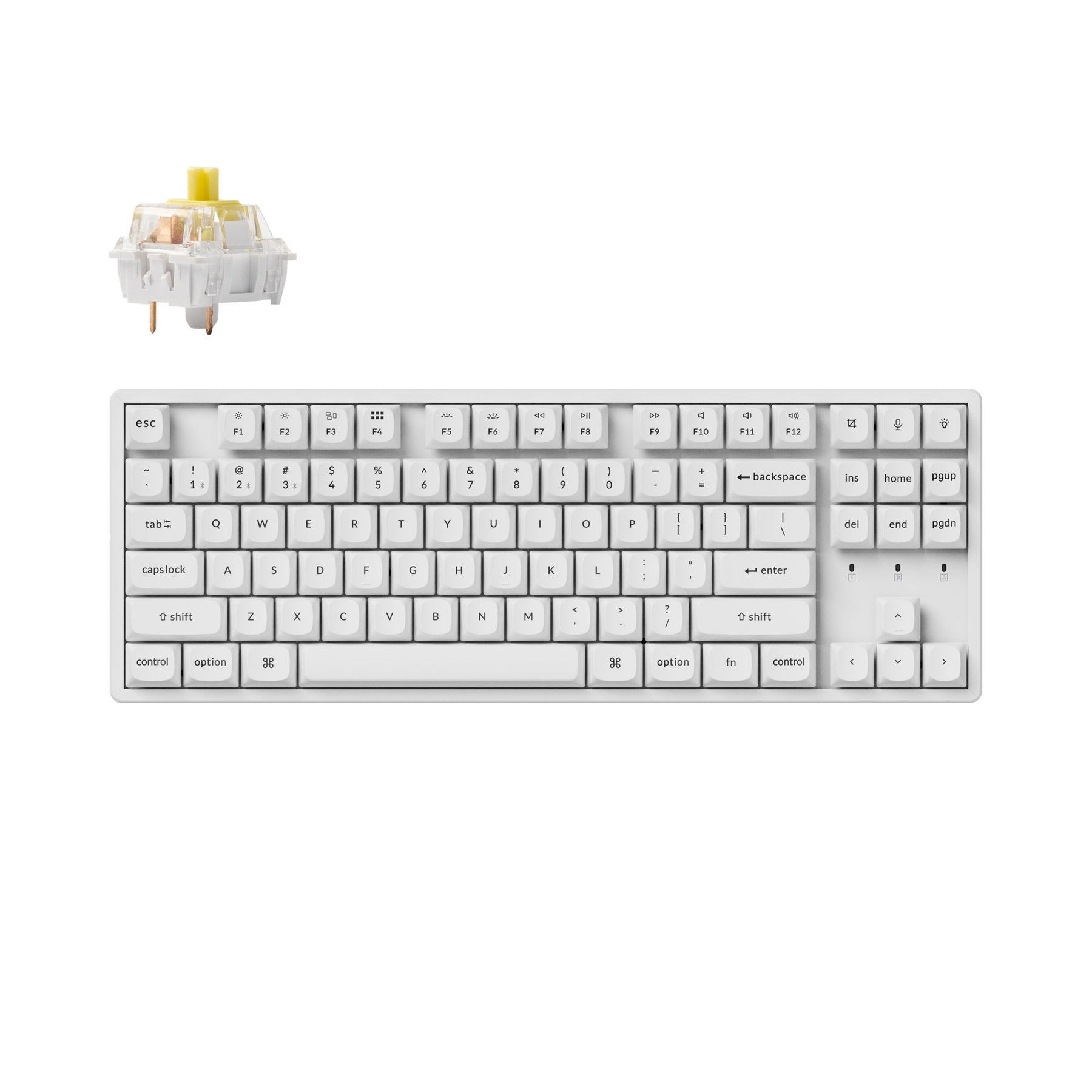 Keychron K8 Pro QMK/VIA Wireless Mechanical Keyboard (US ASIN Keyboard)