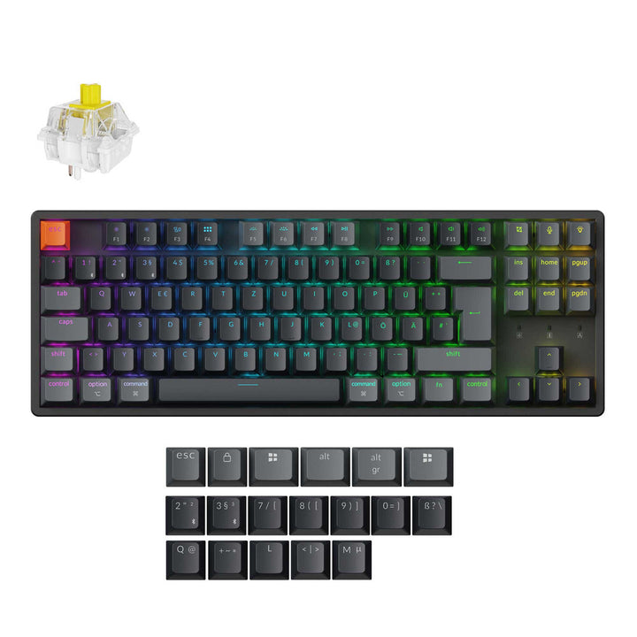 Teclado Mecánico Inalámbrico Keychron K8 QMK Colección de Distribución ISO (Versión 2)