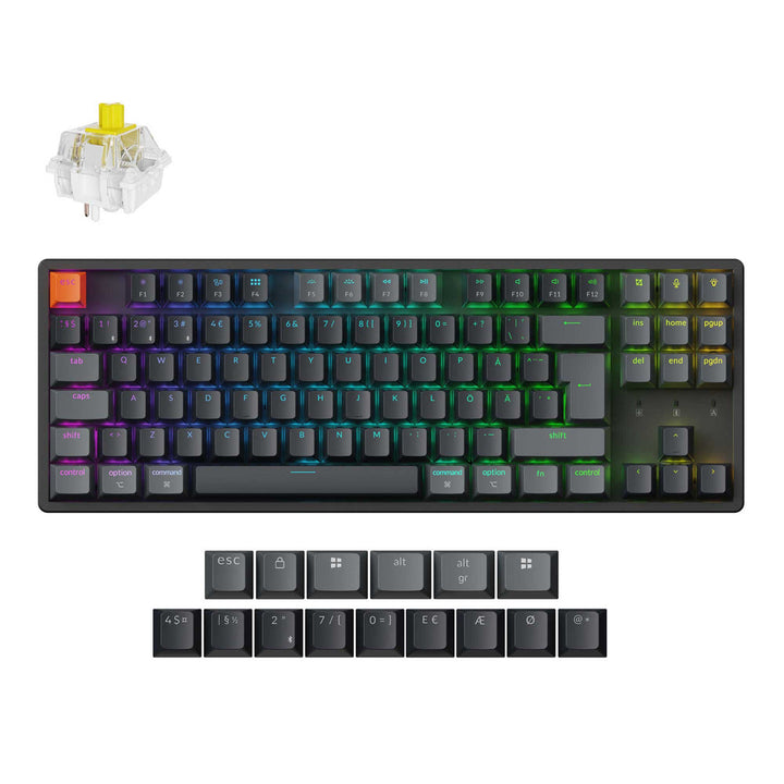Teclado Mecánico Inalámbrico Keychron K8 QMK Colección de Distribución ISO (Versión 2)