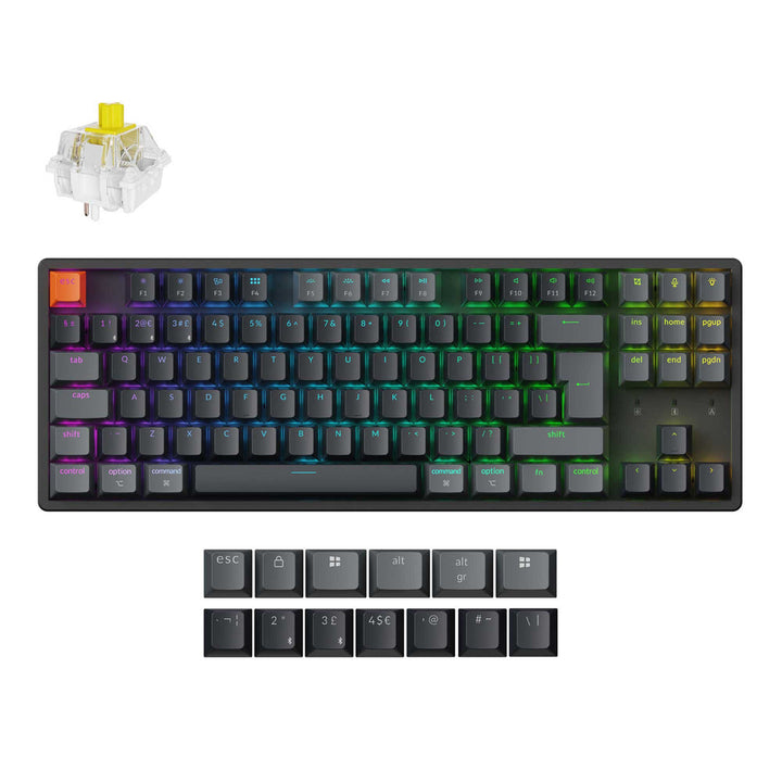Teclado Mecánico Inalámbrico Keychron K8 QMK Colección de Distribución ISO (Versión 2)
