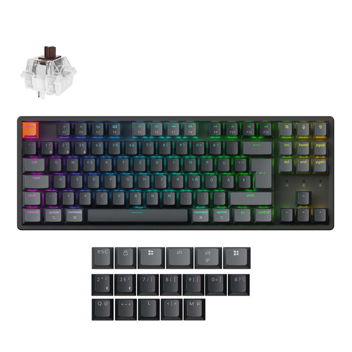 Teclado Mecánico Inalámbrico Keychron K8 QMK Colección de Distribución ISO (Versión 2)