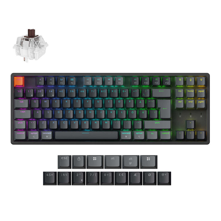 Teclado Mecánico Inalámbrico Keychron K8 QMK Colección de Distribución ISO (Versión 2)