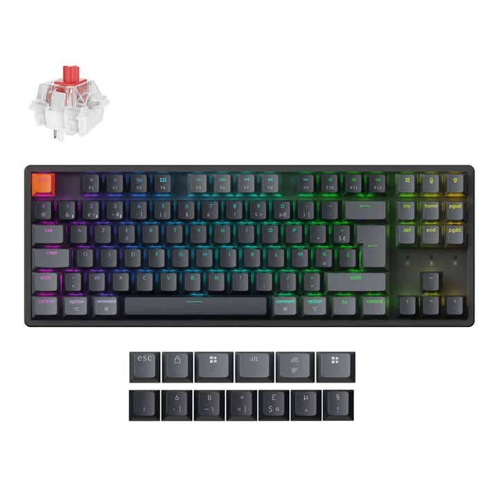 Teclado Mecánico Inalámbrico Keychron K8 QMK Colección de Distribución ISO (Versión 2)