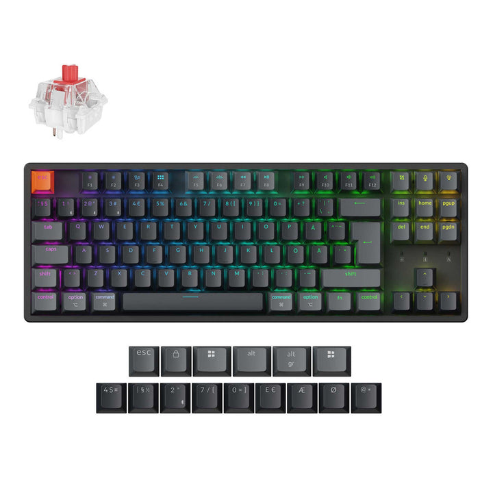 Teclado Mecánico Inalámbrico Keychron K8 QMK Colección de Distribución ISO (Versión 2)