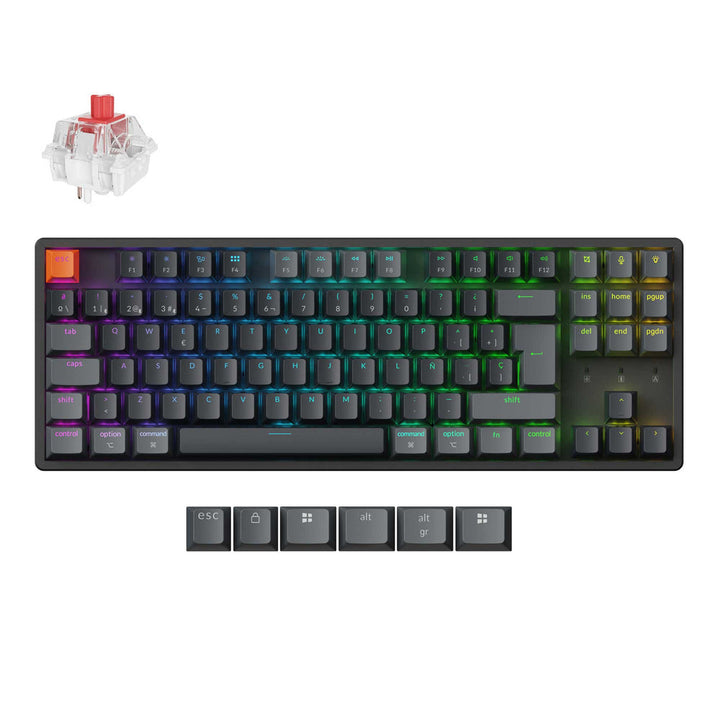 Teclado Mecánico Inalámbrico Keychron K8 QMK Colección de Distribución ISO (Versión 2)