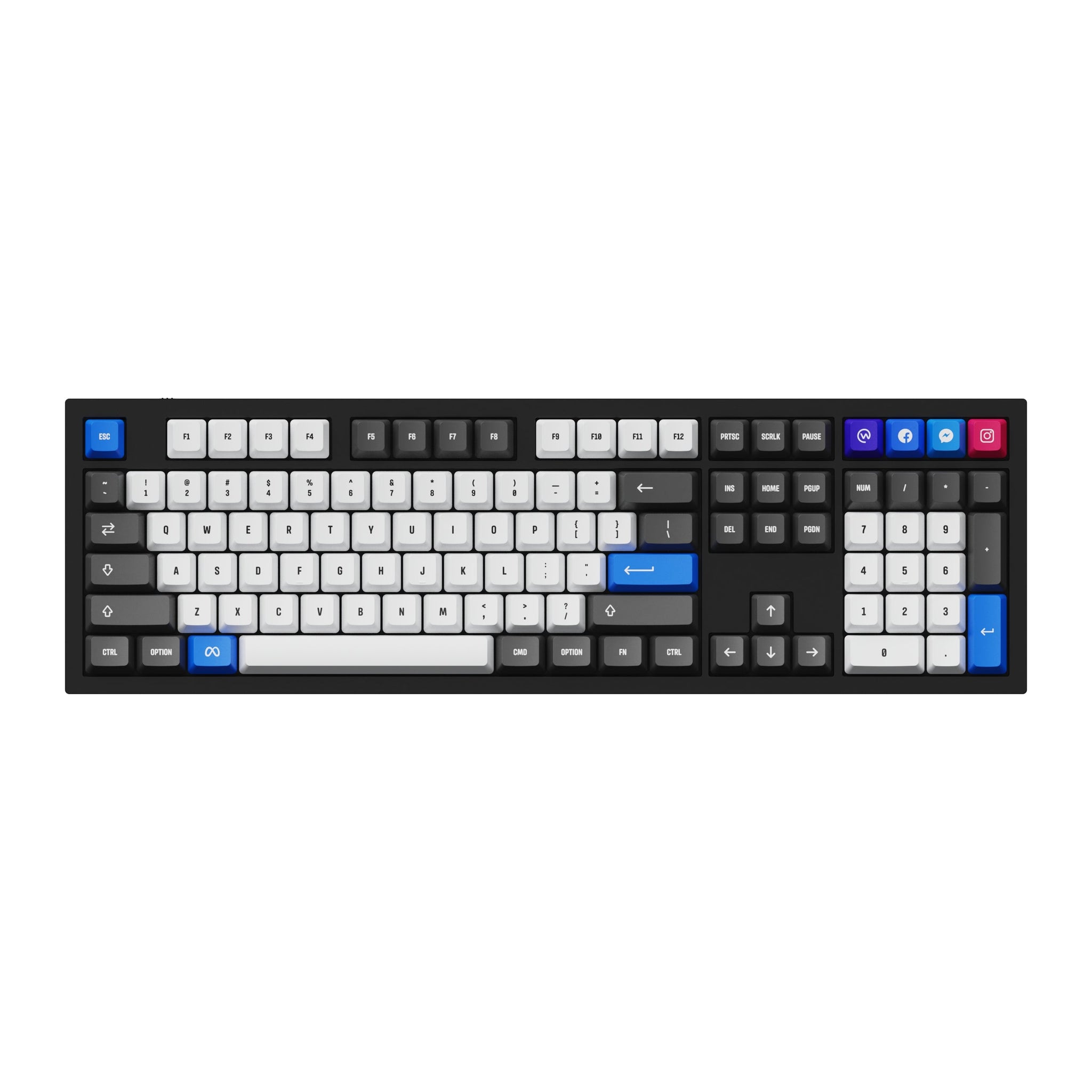 Juego completo de teclas OEM Dye-Sub PBT - Meta