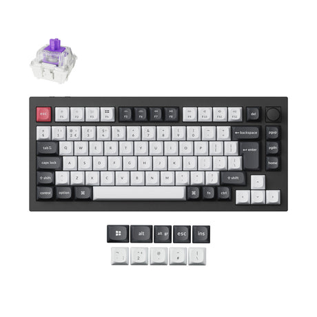 Colección de diseño ISO de teclado personalizado inalámbrico Keychron Q1 HE QMK