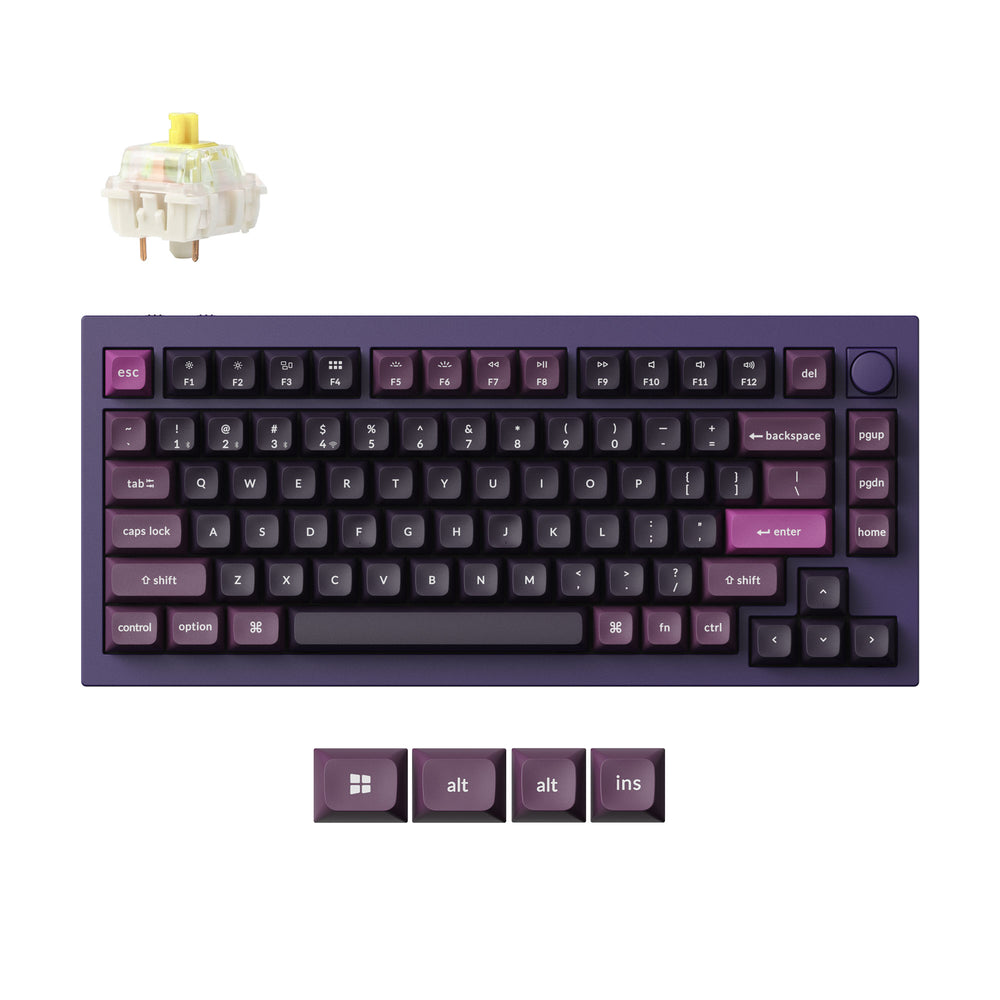 Teclado mecánico personalizado inalámbrico Keychron Q1 Max QMK/VIA (diseño de EE. UU.)