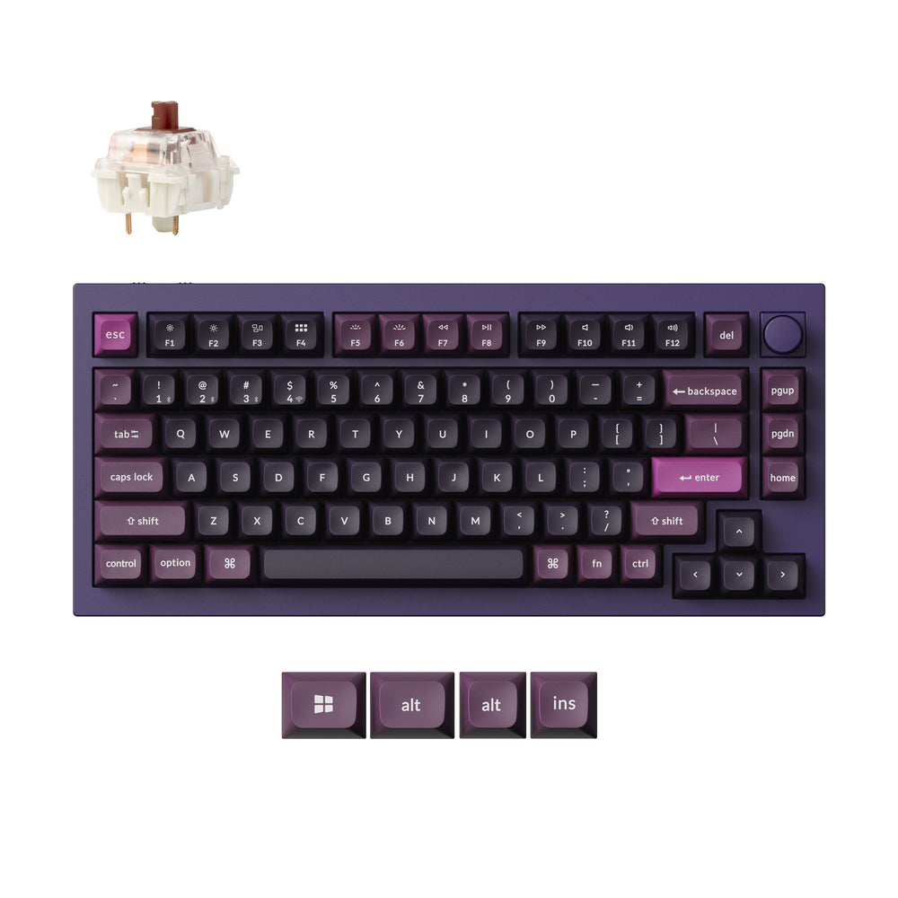 Teclado mecánico personalizado inalámbrico Keychron Q1 Max QMK/VIA (diseño de EE. UU.)